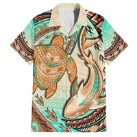Hawaii Family Matching Outfits Polynesian Pride Summer Maxi Dress And Shirt Polynesian Shark Sea Turtle Dreamy LT14 - Polynesian Pride