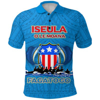 American Samoa Polo Shirt Iseula o le Moana of Fagatogo Pride LT12 Unisex Blue - Polynesian Pride