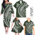 Hawaii Family Matching Outfits Polynesian Pride Off Shoulder Long Sleeve Dress And Shirt Family Set Clothes Turtle Hibiscus Luxury Style - Sage LT7 Sage Green - Polynesian Pride