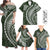 Hawaii Family Matching Outfits Polynesian Pride Off Shoulder Maxi Dress And Shirt Family Set Clothes Turtle Hibiscus Luxury Style - Sage LT7 Sage Green - Polynesian Pride