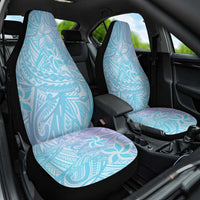 Baby Blue Gradient Polynesia Car Seat Cover Hawaiian Tribal Hammerhead Shark Tattoo LT14 - Polynesian Pride