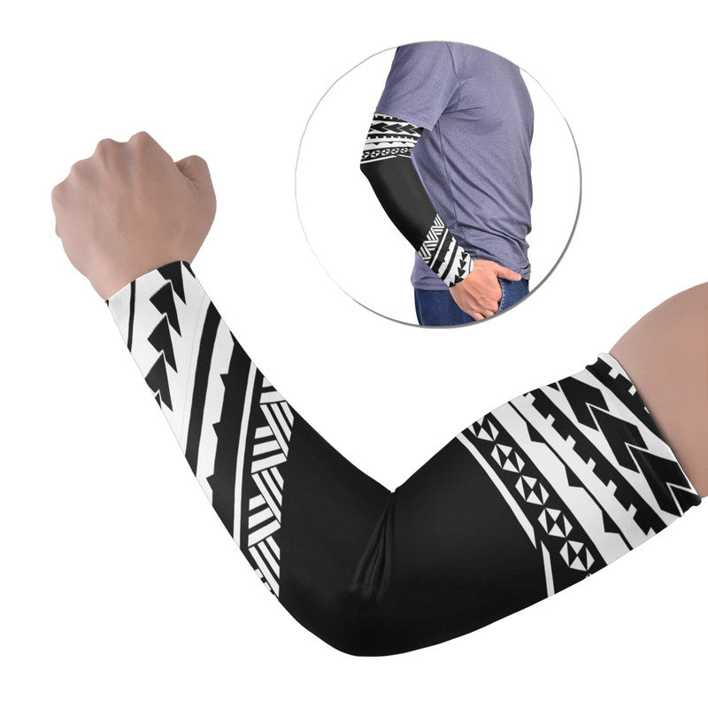 Polynesian Arm Sleeve (Set of 2) Simple Black LT6 Set of 2 Black - Polynesian Pride