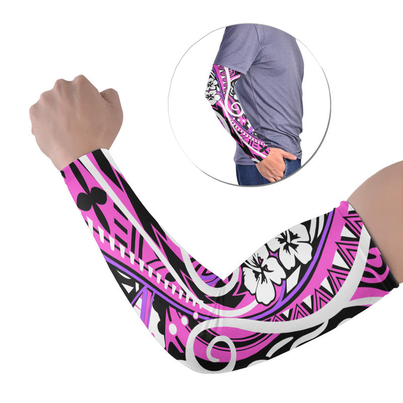 Plumeria Polynesian Arm Sleeve (Set of 2) Trending Pink LT6 Set of 2 Pink - Polynesian Pride