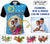 Sanma Province Custom Polo Shirt With Photo Vanuatuan Boar's Tusk Flag Multicolored CTM09 - Polynesian Pride