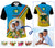 Torba Province Custom Polo Shirt With Photo Vanuatuan Boar's Tusk Flag Multicolored CTM09 - Polynesian Pride