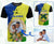 Malpampa Province Custom T Shirt With Photo Vanuatuan Boar's Tusk Flag Multicolored CTM09 - Polynesian Pride