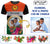 Penama Province Custom T Shirt With Photo Vanuatuan Boar's Tusk Flag Multicolored CTM09 - Polynesian Pride