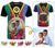 Shefa Province Custom T Shirt With Photo Vanuatuan Boar's Tusk Flag Multicolored CTM09 - Polynesian Pride