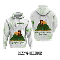 Custom Polynesian Couple Volcano Valentine Day Hoodie I LAVA YOU