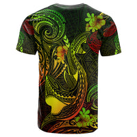 Custom Polynesian Countries T Shirt Coat Of Arms Polynesian Tribal Tattoo Shark