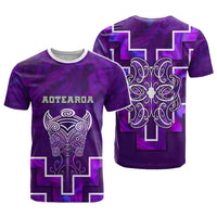 Custom New Zealand Aotearoa Iwi T shirt Maori Tiki With Poutama Motifs CTM05 - Polynesian Pride