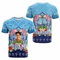 Custom Photo Guam Chamorro T Shirt Tribal Latte Stone With Dolphins CTM05 - Polynesian Pride