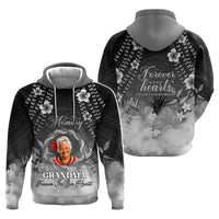 Custom Photo In Loving Memory Memorial Hoodie Hawaiian Lei With Plumeria CTM05