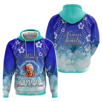 Custom Photo In Loving Memory Memorial Hoodie Hawaiian Lei With Plumeria CTM05
