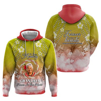 Custom Photo In Loving Memory Memorial Hoodie Hawaiian Lei With Plumeria CTM05