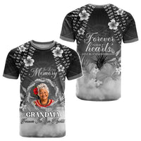 Custom Photo In Loving Memory Memorial T shirt Hawaiian Lei With Plumeria CTM05