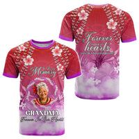 Custom Photo In Loving Memory Memorial T shirt Hawaiian Lei With Plumeria CTM05