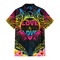 Custom Photo Happy Pansexual Pride Day Hawaiian Shirt Love Is Love Polynesian Style