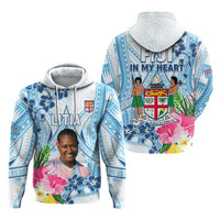 Custom Photo Love Fiji Hoodie Fiji In My Heart Tapa Pattern
