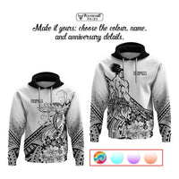Personalised Polynesian Beauty Woman and Warrior Valentine Hoodie With Pacific Pattern CTM09 - Polynesian Pride