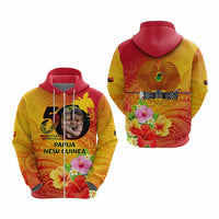 Custom Photo Papua New Guinea 50th Years Hoodie Hapi De bilong Indipendens Papua Niugini