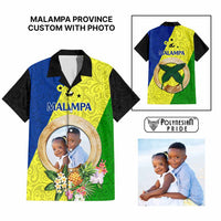 Malampa Province Custom Hawaiian Shirt With Photo Vanuatuan Boar's Tusk Flag Multicolored