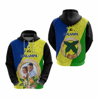 Malampa Province Custom Hoodie With Photo Vanuatuan Boar's Tusk Flag Multicolored