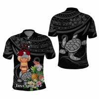 Custom Polynesian Traditional Costume Polo Shirt Tropical Flower CTM09 - Polynesian Pride