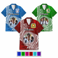 Custom Photo Tonga Back To School Hawaiian Shirt Polynesian Ngatu Tribal