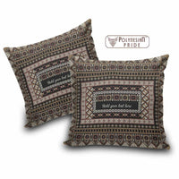 Custom Bula Fiji Family Name Pillow Cover Vintage Fijian Tribal Tapa Pattern CTM09 Multicolor - Polynesian Pride