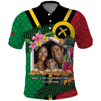 Custom Photo Vanuatu Family Day Polo Shirt Vanuatuan Sand Drawing Family Is Everything