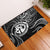 Polynesian Pride Guam With Polynesian Tribal Tattoo and Coat of Arms Door Mat Black Version LT9 Black - Polynesian Pride