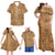 American Samoa Tapa Matching Clothes For Family Polynesian Tribal Off Shoulder Long Sleeve Dress And Shirt - Polynesian Pride