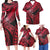 Red Matching Family Outfits Hawaii Polynesian Tribal Family Set Bodycon Dress And Hawaii Shirt - Polynesian Pride