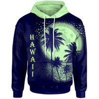 Hawaii Zip up Hoodie The Sea At Night