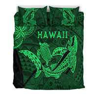 hawaii-shark-and-turtle-bedding-set-with-green-kakau