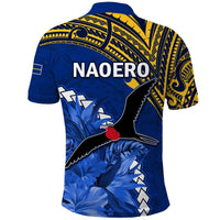 Nauru Coat of Arms Polo Shirt Polynesian With Frigatebird LT9
