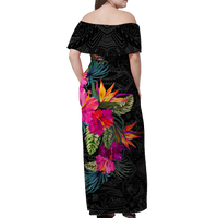 Polynesia Polynesian Hibiscus Tribal Matching Dress and Hawaiian Shirt - LT12 - Polynesian Pride