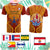 Custom French Polynesian T Shirt Five Groups Of Islands Flag Plumeria Polynesian Tribal CTM14 - Polynesian Pride