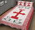 Tonga Quilt Bed Set Be Unique Cross Red Style LT9 - Polynesian Pride