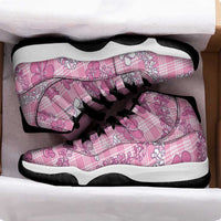 Alaka Aloha Hawaii Sneakers J11 Plumeria Lei With Palaka Motif LT14 - Polynesian Pride