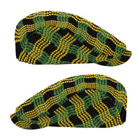Aloha Hawaii Ilima Maile Lei Jeff Hat Palaka Inspired Hawaiian-plaid Black