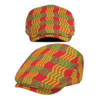 Aloha Hawaii Ilima Maile Lei Jeff Hat Palaka Inspired Hawaiian-plaid Red