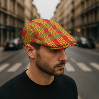 Aloha Hawaii Ilima Maile Lei Jeff Hat Palaka Inspired Hawaiian-plaid Red