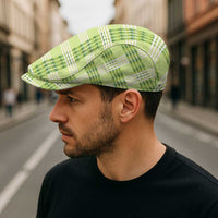 Aloha Hawaii Pakalana Pikake Lei Jeff Hat Palaka Inspired Hawaiian-plaid Pastel Green