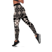 Aloha Hawaii Shell Quilt Leggings Seamless Style - Polynesian Pride