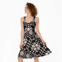 Aloha Hawaii Shell Quilt Midi Dress Seamless Style - Polynesian Pride