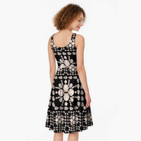 Aloha Hawaii Shell Quilt Midi Dress Seamless Style - Polynesian Pride