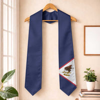 American Samoa Graduation Stole Flag Style LT05 One Size Navy - Polynesian Pride