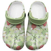 Anthurium Pikake Ti Leaf Palaka Clogs Shoes Green Version LT01 Green - Polynesian Pride